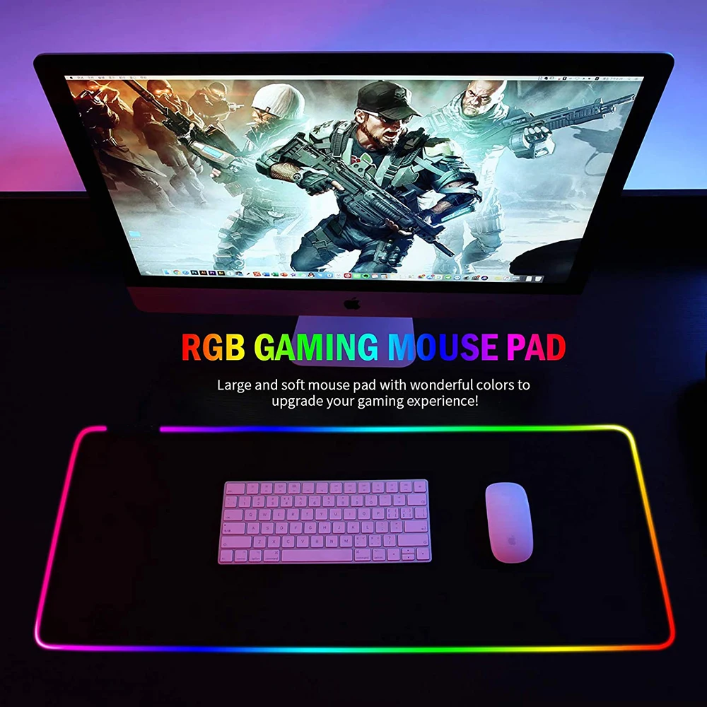 Tapis de souris de jeu RGB, gr - Mouse Pad Extended Rgb avis et prix
