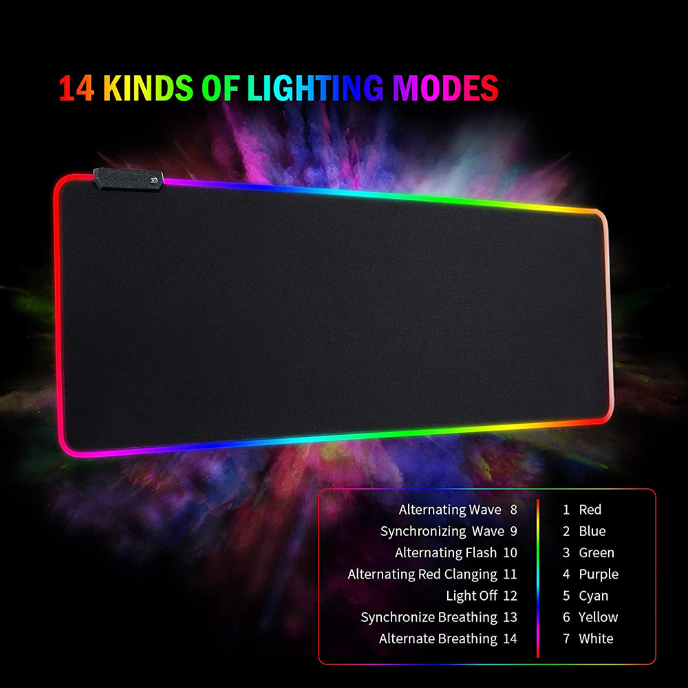 Tapis de souris de jeu RGB, gr - Mouse Pad Extended Rgb avis et prix