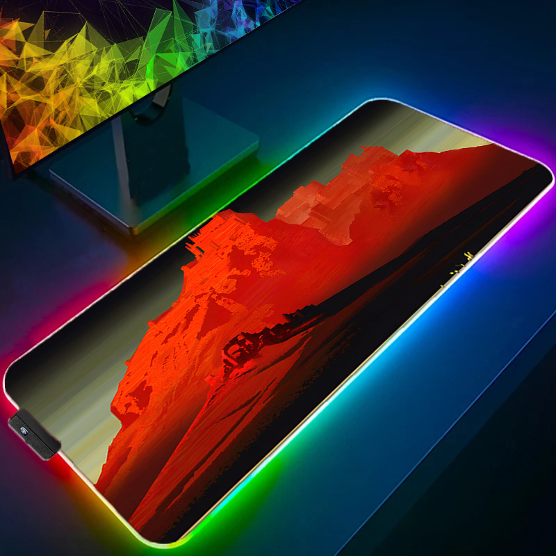 Tapis de souris LED RGB multi- - Mouse Pad Extended Rgb avis et prix