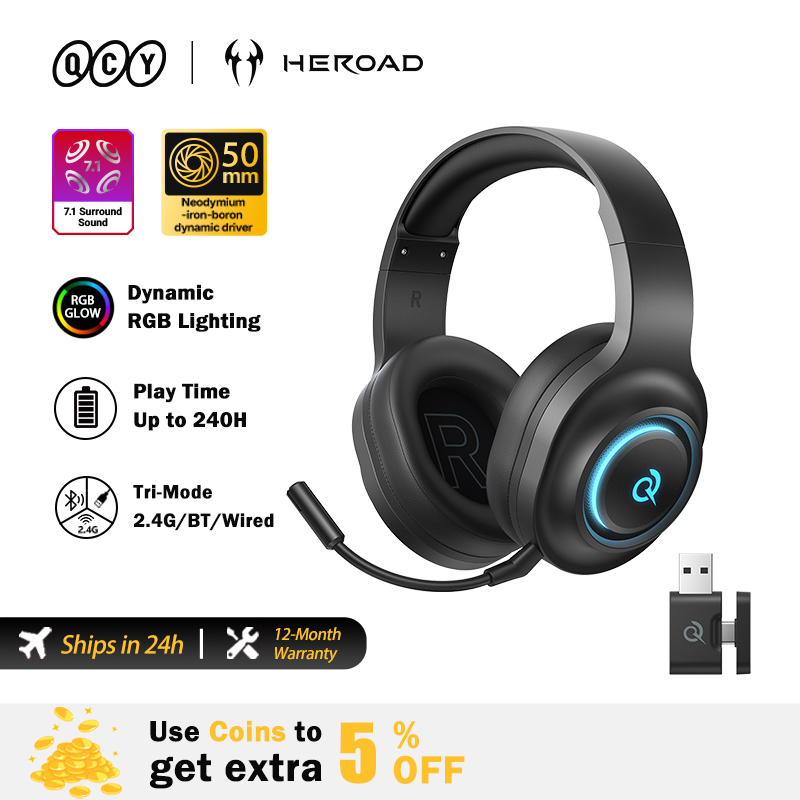Casque de jeu QCY Heroad V200  - Gaming Headset 7.1 avis et prix